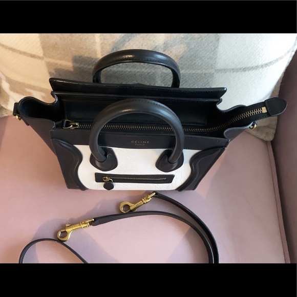 Celine Bi-Colour Nano Luggage Tote - Picture 3 of 9
